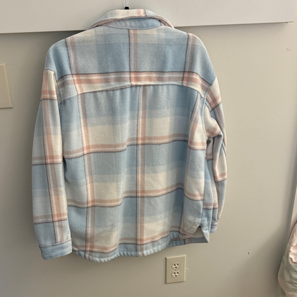 Plaid Button-Up Women's Jacket - Picture 3 of 4